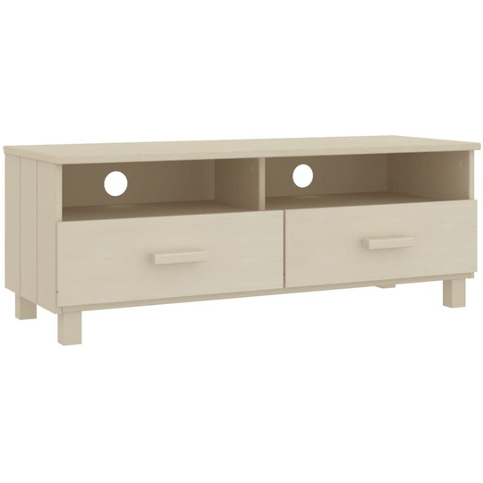 Tv Cabinet Honey Brown 106x40x40 cm Solid Wood Pine Vidaxl Brown
