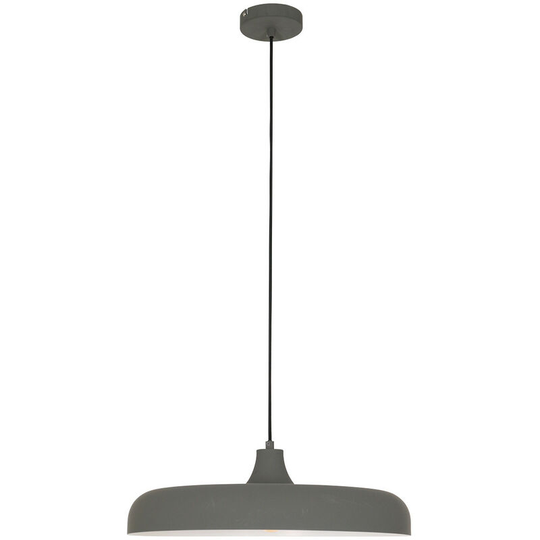 Sienna Krisip Dome Pendant Ceiling Lights Grey Matt