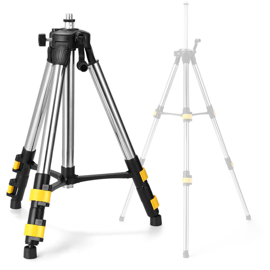 1.2M Three Height Adjustment Stainless Steel Extension Bar Tripod Stand For Laser Level with Bubble-level