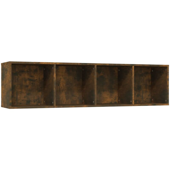 Book Cabinet/TV Cabinet Smoked Oak 143x30x36cm Engineered Wood Vidaxl Brown