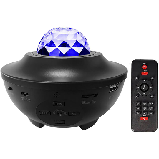 Superseller - Starry Projector Light Led Night Lamp with Remote Control Romantic Starlit Projection Lamp 3 Levels Brightness & 10 Lighting Modes