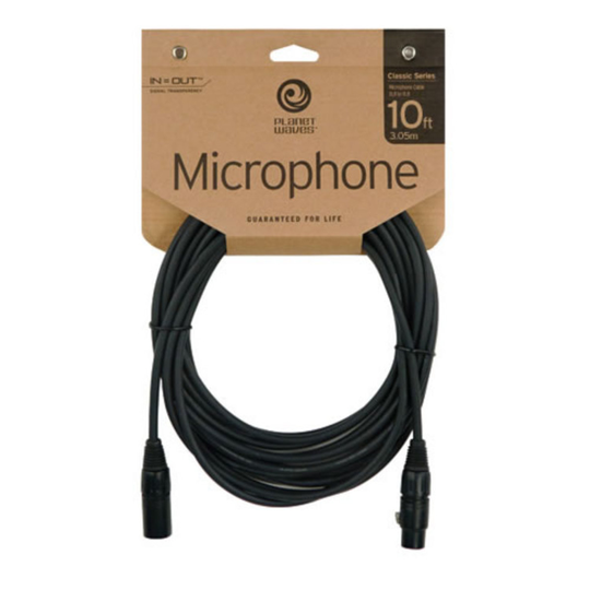 Planet Waves Classic Series XLR (M) to XLR (F) Microphone Cable 10ft
