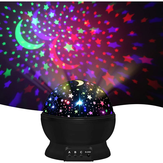 Naxunnn - led Star Projector Bellies for children 1-10, 360 ° rotary star projector, 8 colors 3 lighting modes for children's bedroom Decorative lamp