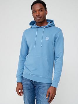 BOSS Wetalk Overhead Hoodie - Light Blue, Light Blue, Size S, Men