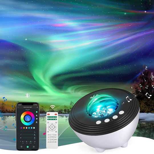 Flkwoh - Projector 48 Modes Lighting Galaxy Light Ceiling Night Light for Kids Adults Planetarium Projector with Music Player, Sound Machine,