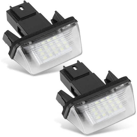 Car License Plate Lights, 2pcs 18 led Left and Right Car License Plate Lamp for C3 2002-2009 led Light Strip