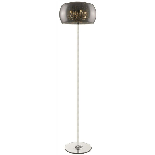Chrome floor lamp ludlow 4 Lights