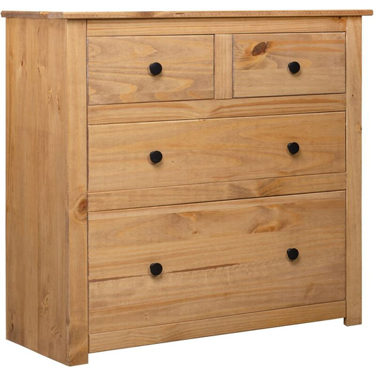 Sideboard 80x40x83 cm Pinewood Panama Range Vidaxl Brown