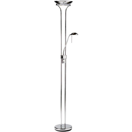 Endon Collection Lighting - Endon Rome - Floor Lamp Chrome, Opal Glass, G9