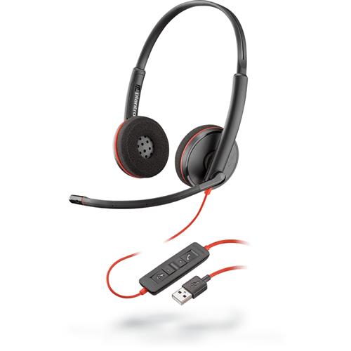 POLY Blackwire C3220 Headset Wired Handheld Office/Call center USB Type-A Black