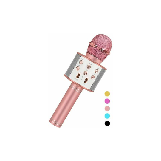 Fun Toys for 4-15 Year Old Girls, Handheld Karaoke Microphone for Kids Age 7-14,Birthday Gifts for 8 9 10 11 Years Old Boys Girls Pink (Pink) - Muff