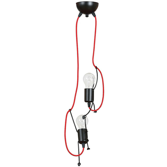 Emibig Bobi Black Pendant Ceiling Light 2x E27
