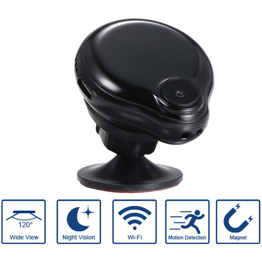 WiFi Mini Camera Wearable Small Cam Full 1080P Infrared Night Version Camcorder