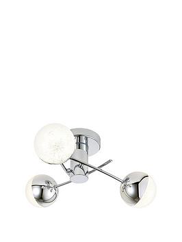 Spa Rhodes 3 Light Light Semi Flush Fitting