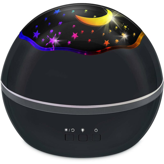 Star Projector Night Lights For Kids,novelty Moon Star/sea Animal 2-in-1 Design Night Lighting Lamp, Multi-color Star Light Rotating Projector For