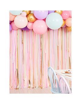 Ginger Ray Pastel Streamer And Balloon Birthday Party Backdrop