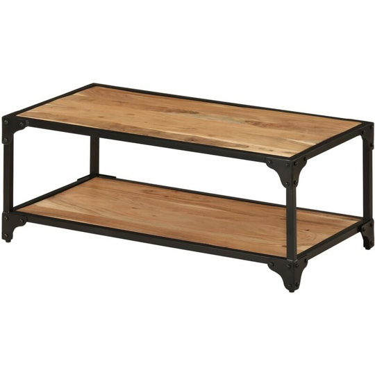 Coffee Table 90x45x35 cm Solid Acacia Wood vidaXL - Brown