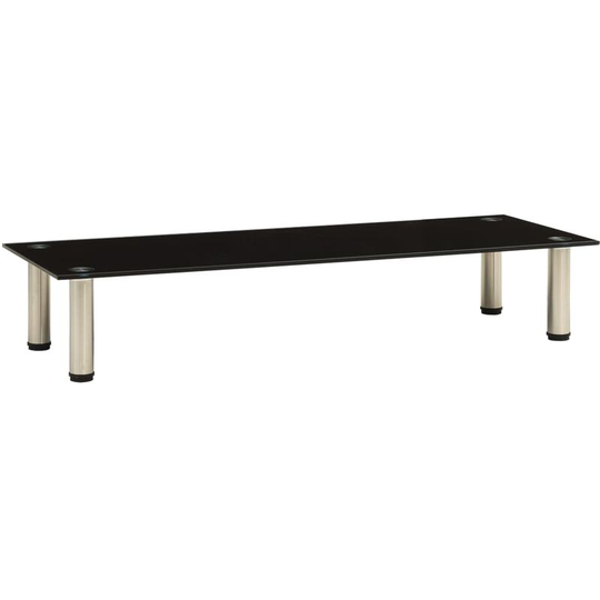 Tv Stand Black 100x35x17 cm Tempered Glass Vidaxl Black