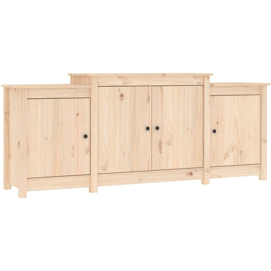 Sideboard 164x37x68 cm Solid Wood Pine vidaXL - Brown
