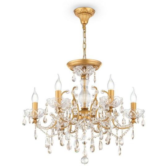 Maytoni Lighting - Sevilla Chandelier Gold & Crystal, 6 Light, E14