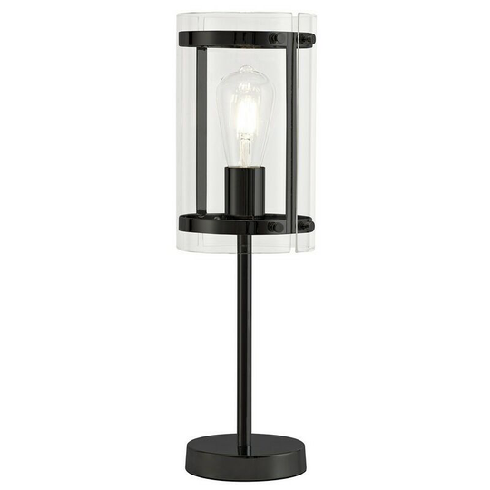 Luminosa Lighting - Table Lamp, 1 Light E27, Matt Black