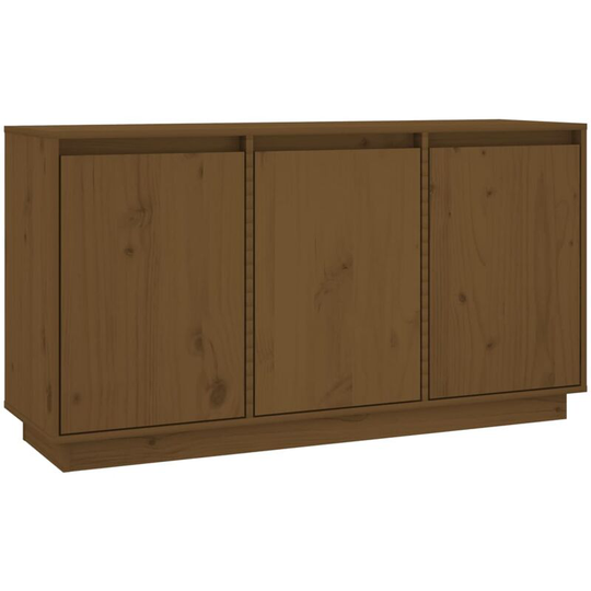 Sideboard Honey Brown 111x34x60 cm Solid Wood Pine vidaXL - Brown