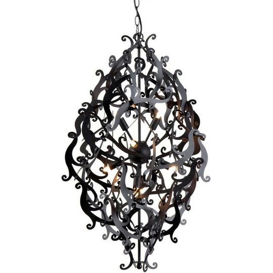 Linea Verdace Lighting - Linea Verdace Mila Wire Frame Pendant Ceiling Light Black