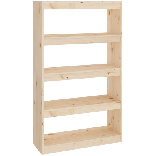 Book Cabinet/Room Divider 80x30x135.5 cm Solid Wood Pine vidaXL - Brown