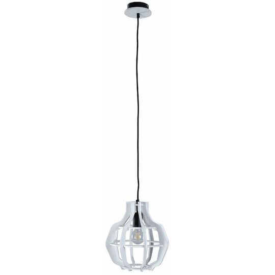 Keter Bento Wire Frame Pendant Ceiling Light Black, White, 28cm, 1x E27