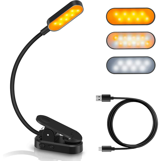 360° Flexible Neck Lamp Clamp for Bed, Book, Night Light and Bedside Lamp
