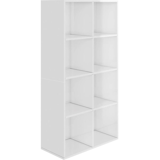 Vidaxl - Book Cabinet/Sideboard High Gloss White 66x30x130 cm Engineered Wood White