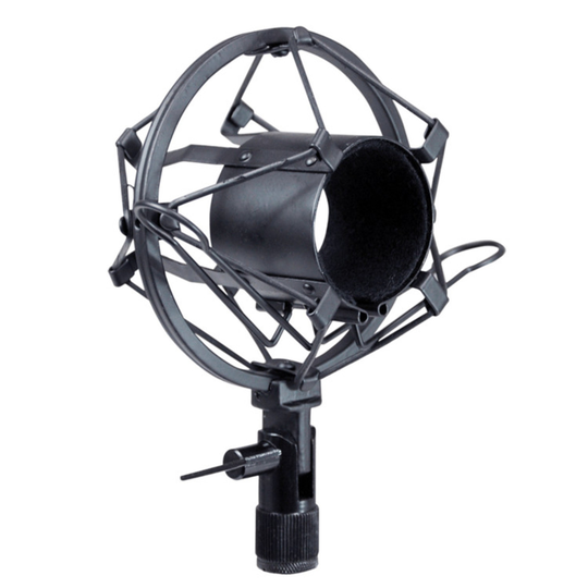Shock Mount for Condenser Microphones (Black) by Gear4music