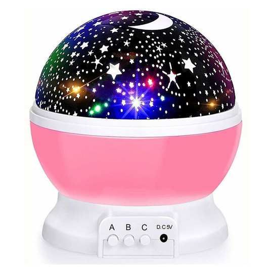 Bearsu - Child Night Light Star Projection 360° Rotation Lamp Projector Light Ceiling, Led Baby Night Light 8 Color Modes, Gift for Baby, Star