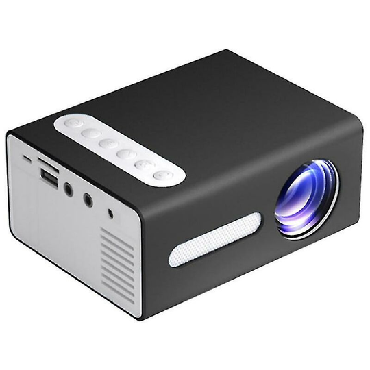 T300 Mini Projector Home Theater Media Audio Player (black)eu Plug