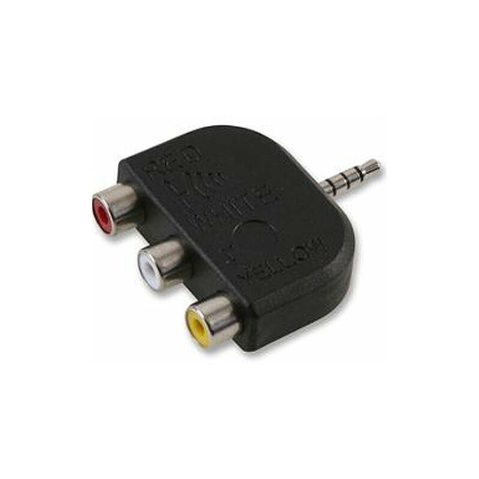 Loops - 3.5mm 4 Pole Male Jack to 3 rca Audio Video Adapter Camcorder Car tv Converter