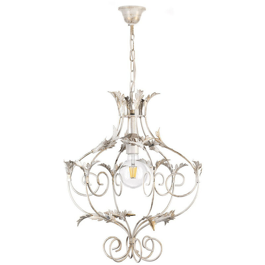 Onli Lighting - Onli Contessa Wire Frame Pendant Ceiling Light, Ivory