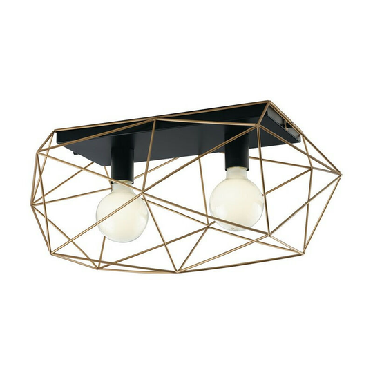 Fan Europe abraxas 2 Light Semi Flush Light Black, Gold 60x30x26.5cm