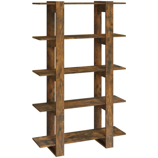 Book Cabinet/Room Divider Smoked Oak 100x30x160 cm Vidaxl Brown