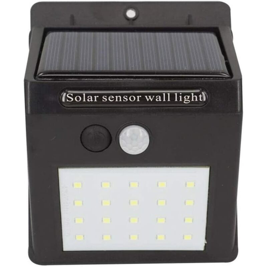 Aougo - Solar Light Solar Wall Light Outdoor Spotlights Solar Garden Lights Solar-Charged Body Sensor Lights 20Led Garden Light Outdoor Wall Lamp