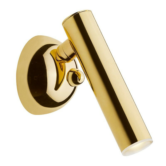 Zumaline Lighting - Zumaline Loya Reading Light, Gold, 450lm, 3000K