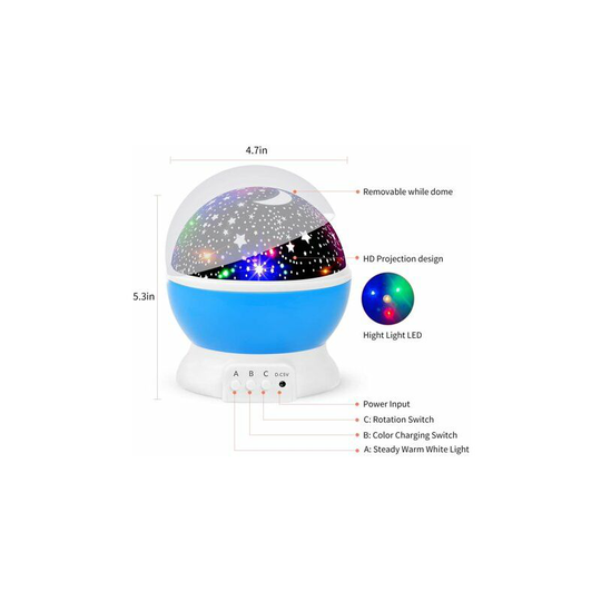 Thsinde - Moon star projector, children's night light projector