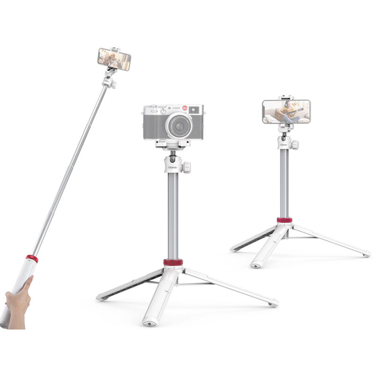 Ulanzi - MT-44 Extendable Mini Tripod Stand Flexible Portable Selfie Stick with 360¡ã Rotatable Ball Head Quick Release Plate Phone Clip Max. Load