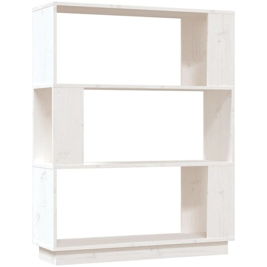 Book Cabinet/Room Divider White 80x25x101 cm Solid Wood Pine Vidaxl White