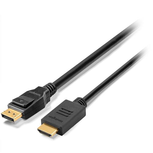 Kensington DisplayPort 1.2 (M) to HDMI (M) passive unidirectional cable 1.8m (6ft)