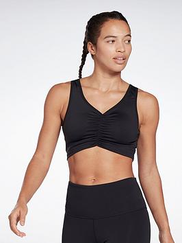 Reebok Studio Ruched Cropped Tank Top