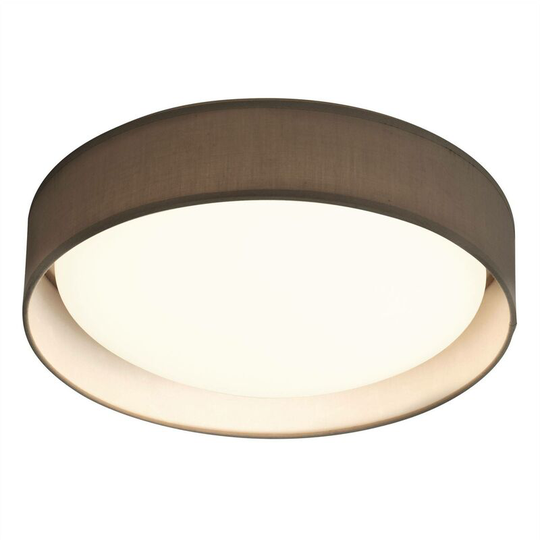 Searchlight Lighting - Searchlight Gianna - led Round Flush Ceiling Light White with Grey Shade