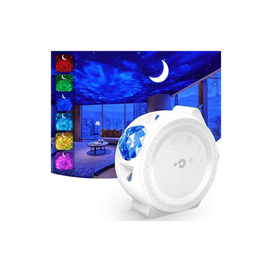Starry Sky Projector, Bluetooth, Kartokner 3 in 1 Sky Light Projector with/LED Cloud and Moon, Voice Control, 13 Light Effects Galaxy Projector LED
