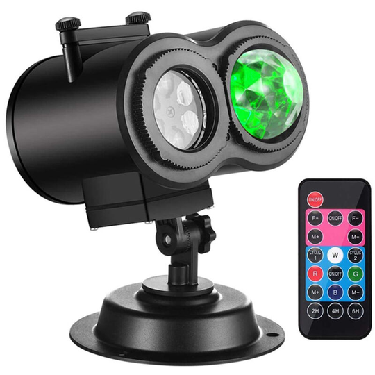 Christmas Halloween Projector Lights Outdoor, 26 hd Effects 3D Ocean Wave & Patterns Waterproof with Remote Timer, Holiday Projector Indoor for Xmas