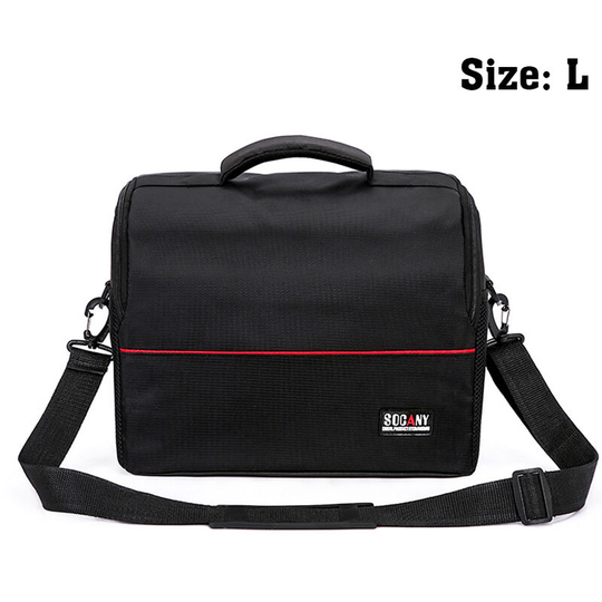 Asupermall - Small Projector Portable Storage Bag Thickened Universal Projector Bag Projector Bag Portable Projector Accessories Pack,Black - Black