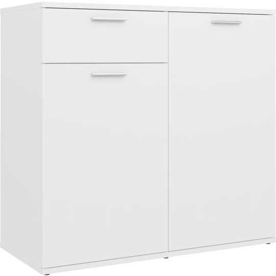 Sideboard White 80x36x75 cm Engineered Wood vidaXL - White